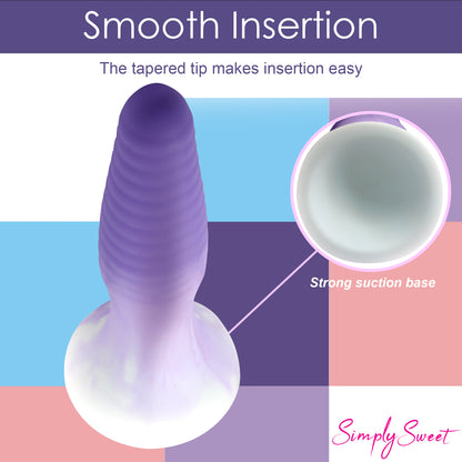 3 Piece Silicone Butt Plug Set - Purple