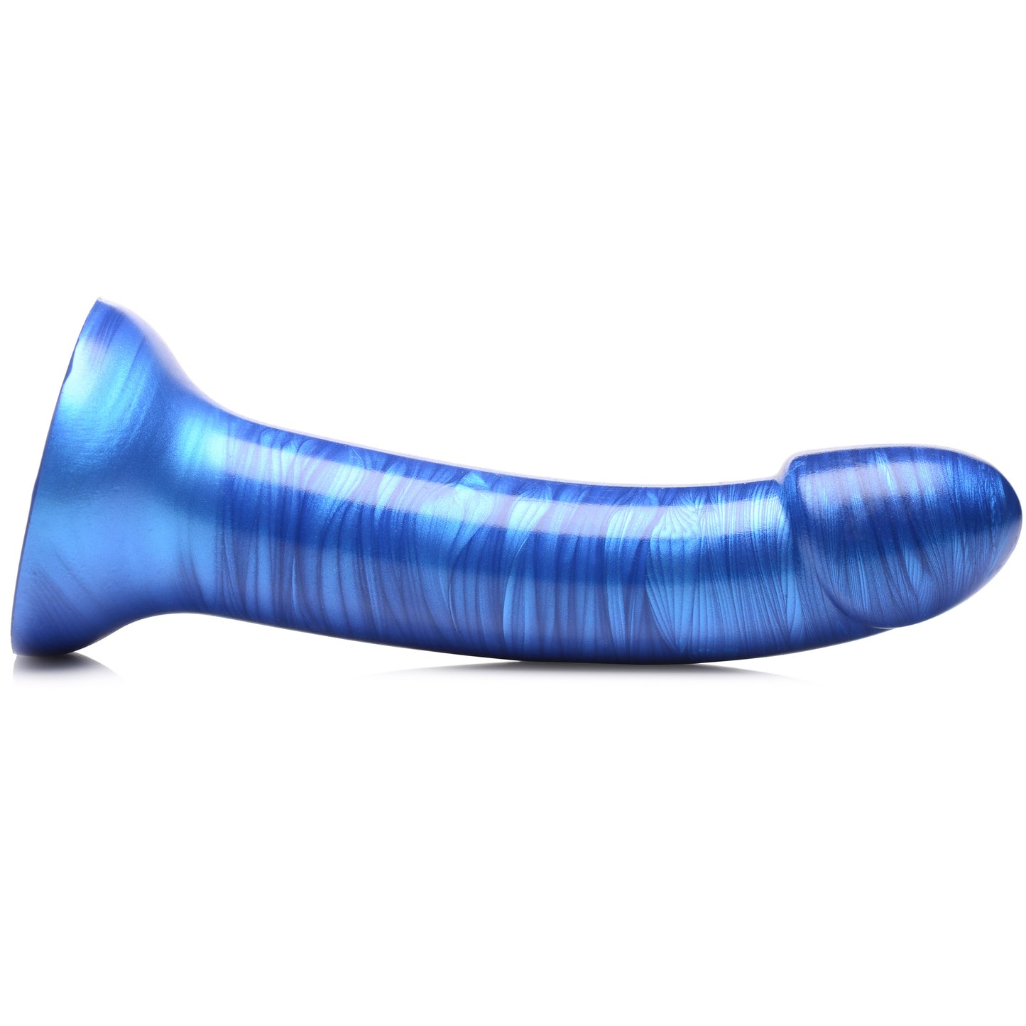 Metallic Silicone 7 Inch Dildo -