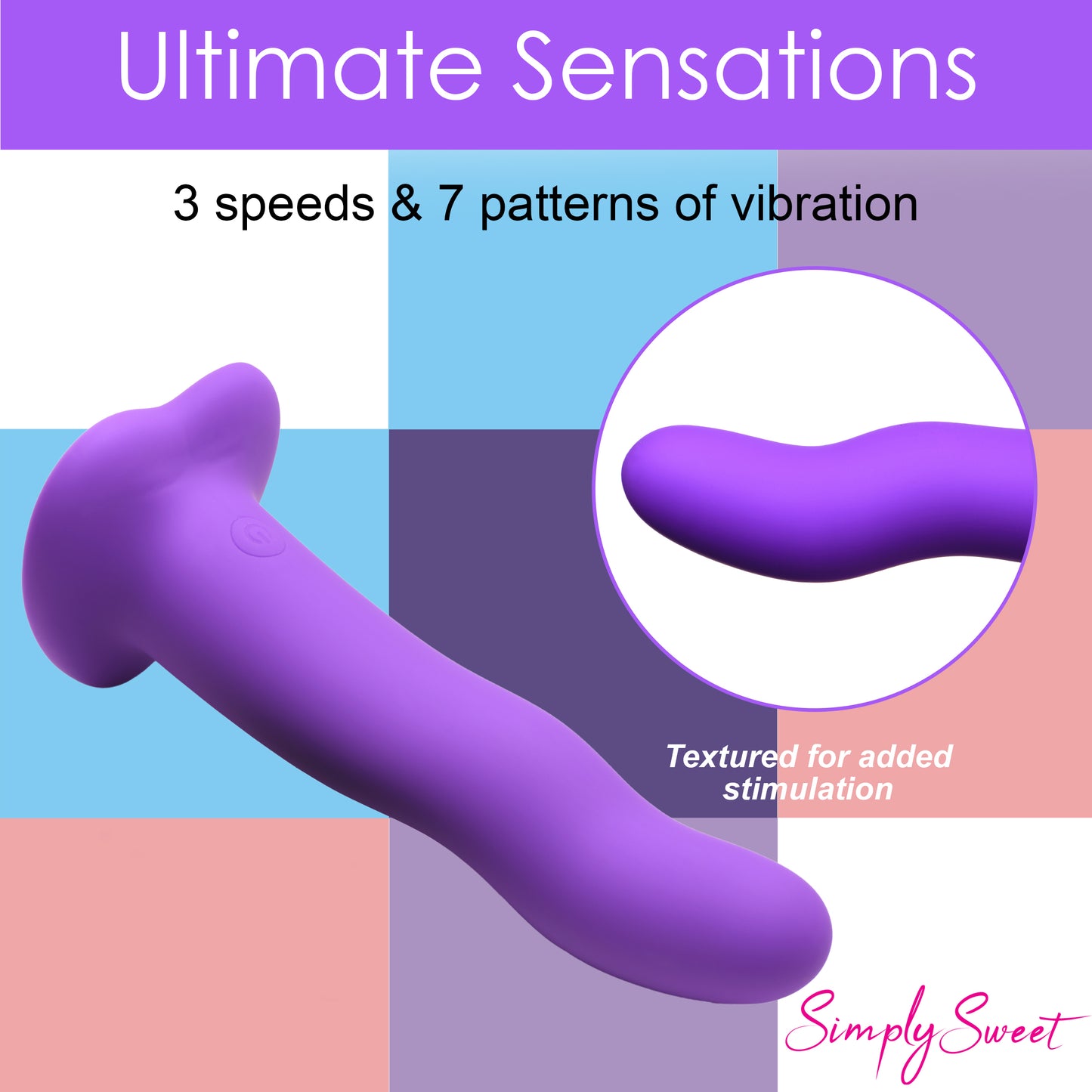 21x Vibrating Wavy Silicone Dildo