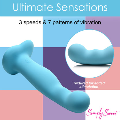 21x Vibrating Thick Silicone Dildo