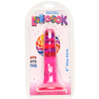 Inch Slim Stick Cherry Ice Dildo