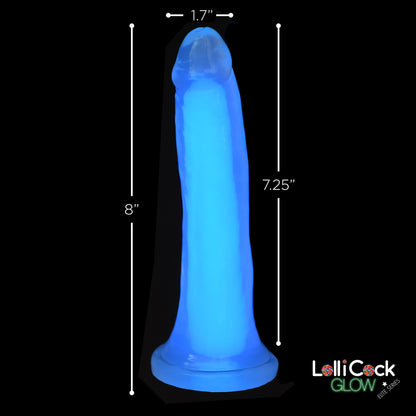 7 Inch Glow-in-the-dark Silicone Dildo