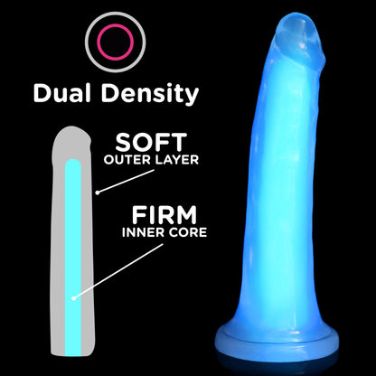 7 Inch Glow-in-the-dark Silicone Dildo