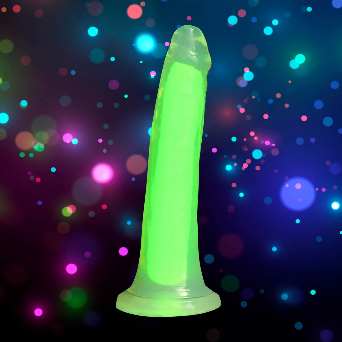 7 Inch Glow-in-the-dark Silicone Dildo