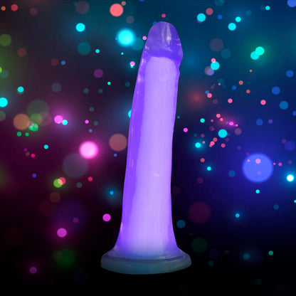 7 Inch Glow-in-the-dark Silicone Dildo