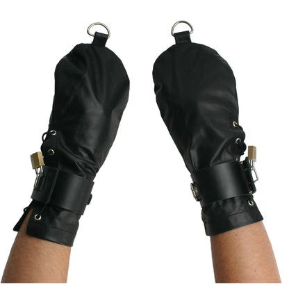 Strict Leather Bondage Mittens