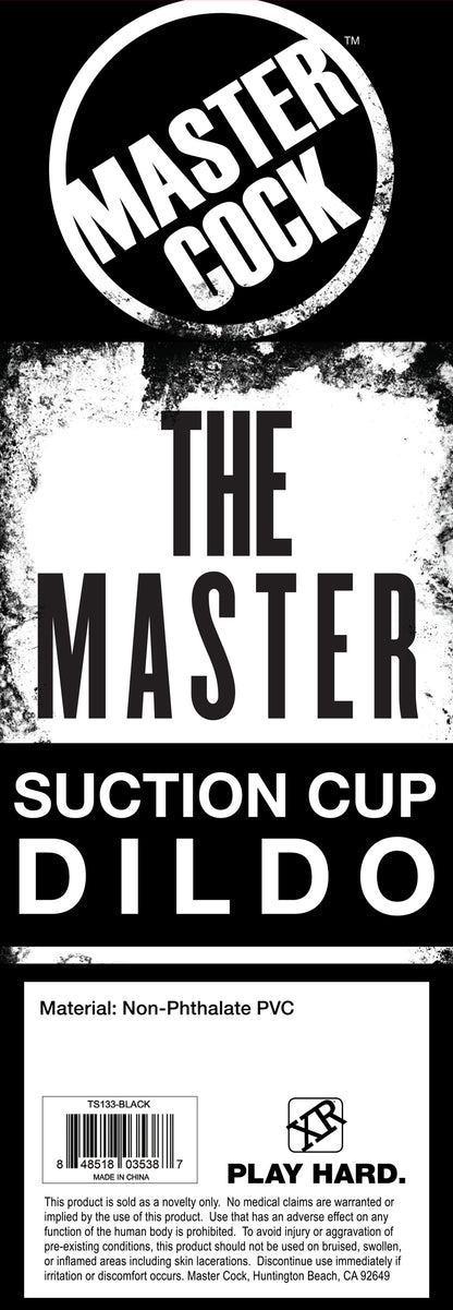 The Master Suction Cup Dildo - Black