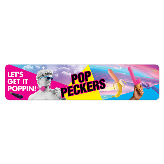 Pop Peckers Display Sign